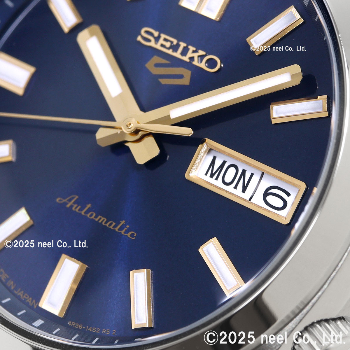 SEIKO5 自動巻き時計 青黒文字盤 Seiko 5 Sports セイコー5 スポーツ 日本製 自動巻 腕時計 メンズ