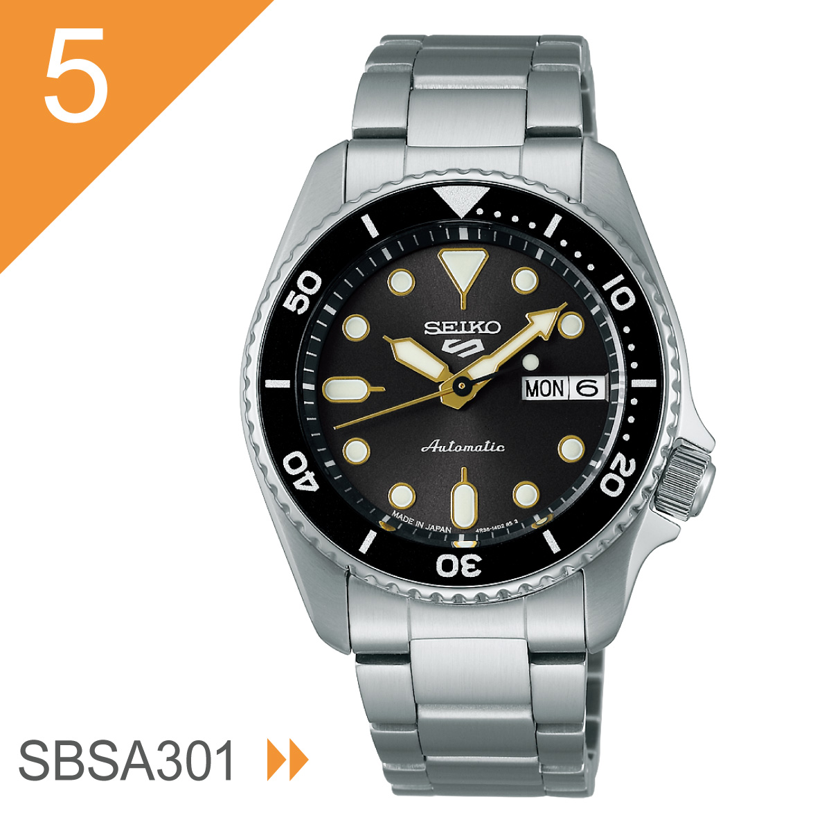 セイコー5 スポーツ SEIKO 5 SPORTS 腕時計 セイコーファイブ スポーツ SBSA225 SBSA227 SBSA229 SBSA299の画像