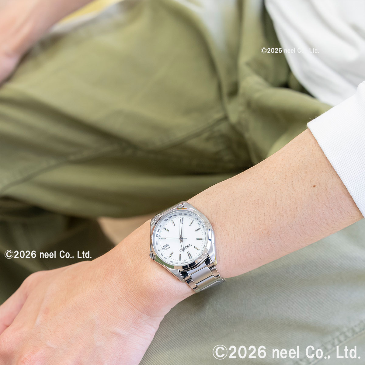 【美品】SBTM287セイコー セレクション チタン製 ソーラー電波モデル）盤 SEIKO SELECTION セイコー セレクション ソーラー 電波時計 腕時計