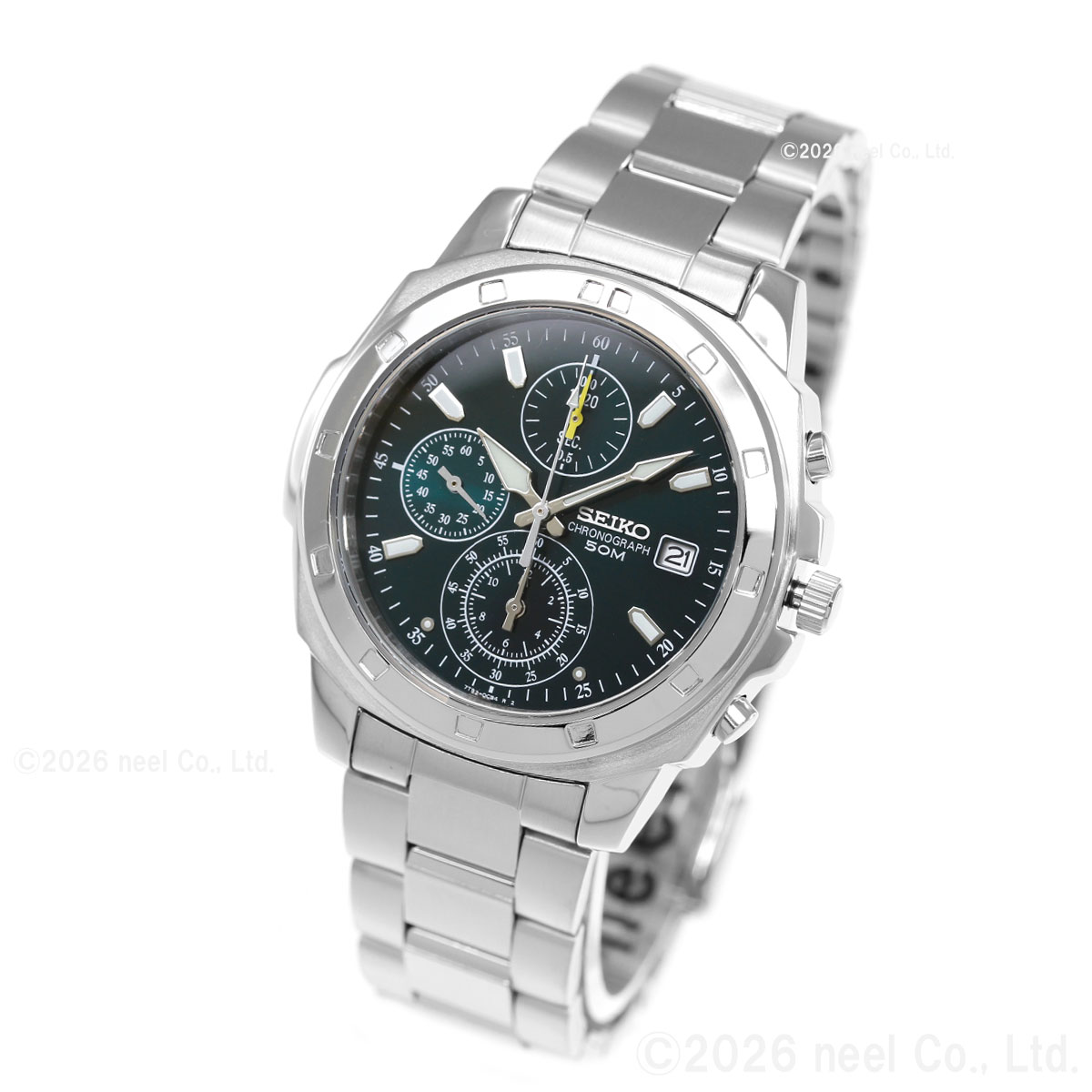 セイコー海外モデル クォーツ クロノグラフ 稼働品　SND411 電池新品済 SEIKO（セイコー） 海外モデル 逆輸入 クロノグラフ SND411 : neel