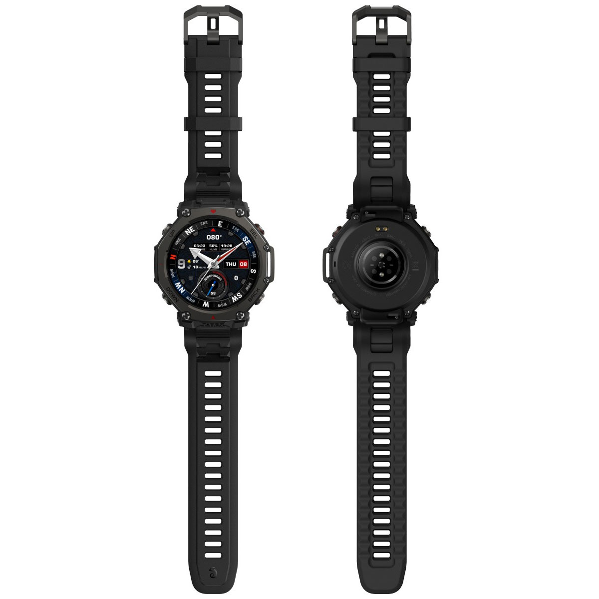 【新品】アマズフィット Amazfit 腕時計 ユニセックス SP170078-C239 T-Rex 3 Pro 充電式クオーツ ブラックxブラック デジタル表示 Amazfit （ノベルティー付き）アマズフィット スマートウォッチ T-Rex