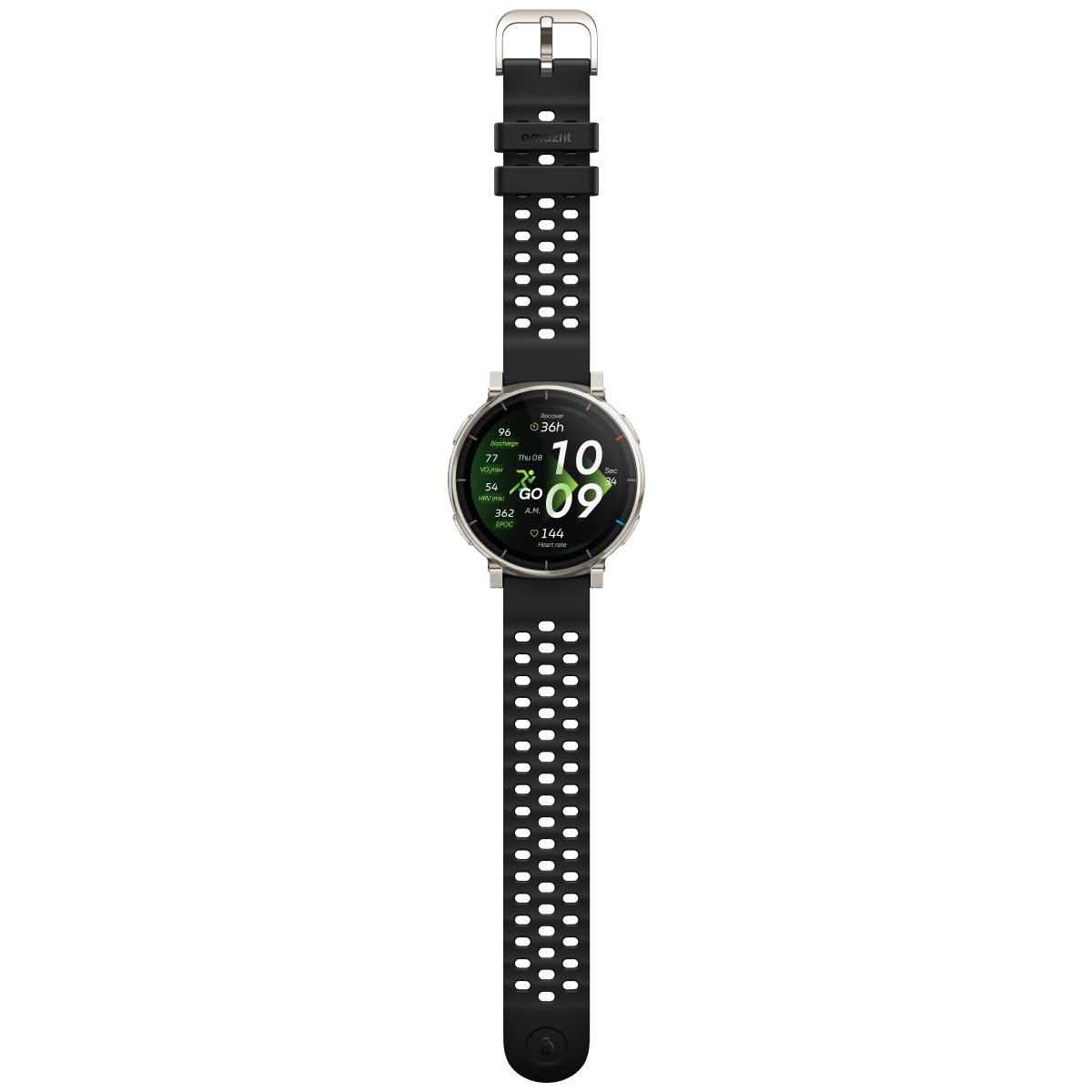（期間限定価格）（ノベルティー付き）アマズフィット AMAZFIT スマートウォッチ Active 3 Premium シルバー SP170082-C248の画像