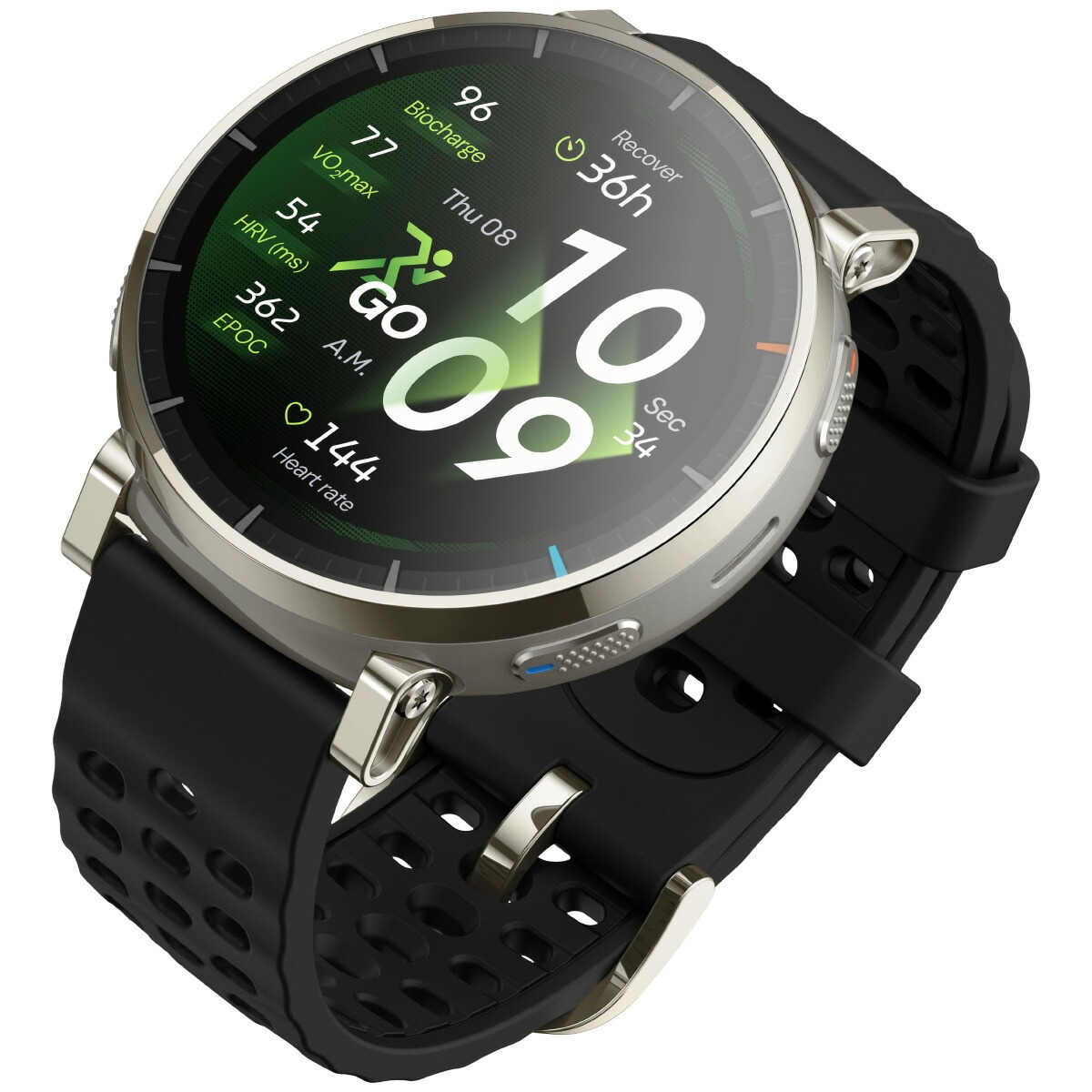 （期間限定価格）（ノベルティー付き）アマズフィット AMAZFIT スマートウォッチ Active 3 Premium シルバー SP170082-C248の画像