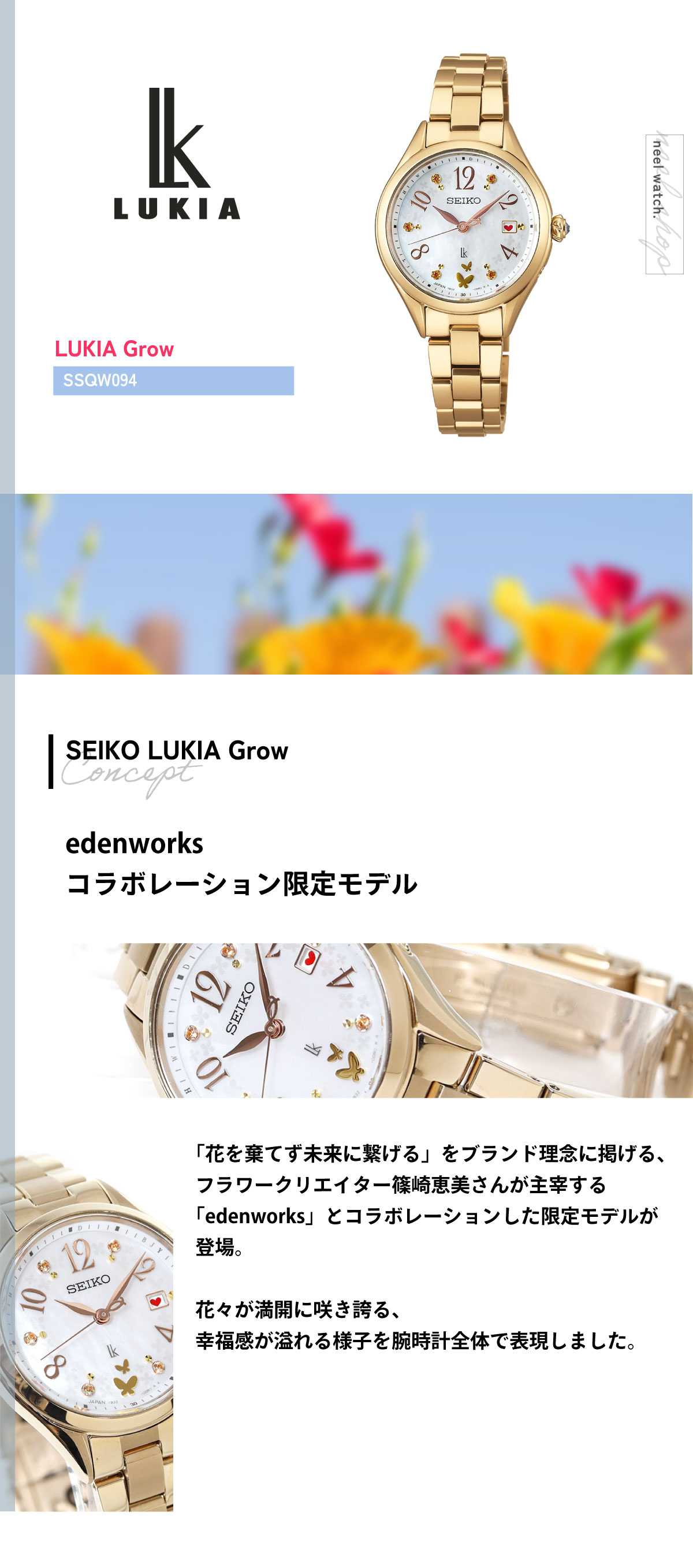 LUKIA セイコー ルキア 30周年記念 edenworks コラボ 限定 電波