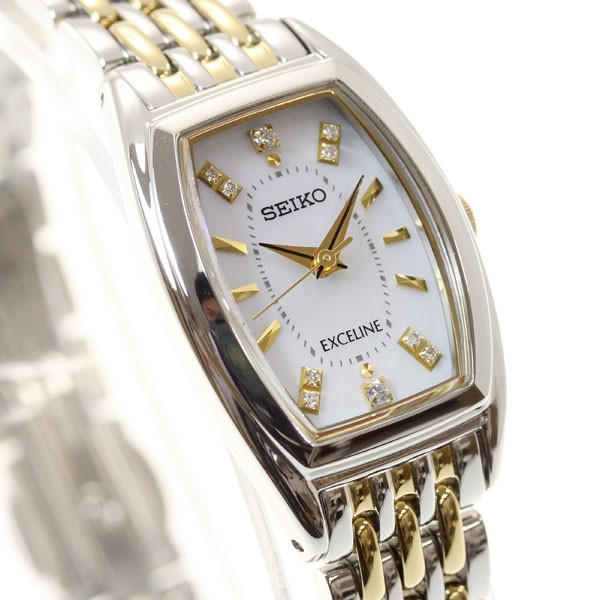 美品✨SEIKO EXCELINE オーバル 腕時計 レディース ソーラー Exceline セイコー エクセリーヌ ソーラー トノー レディース 腕時計