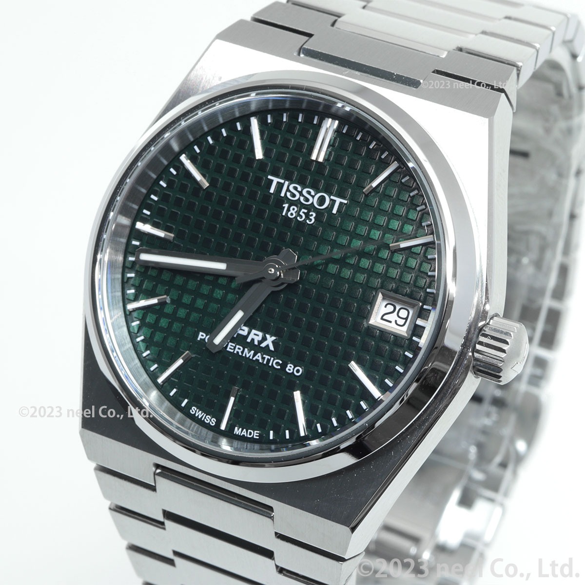希少 TISSOT 19mm 巻きブレス 美品 ティソ PRX コレクションに