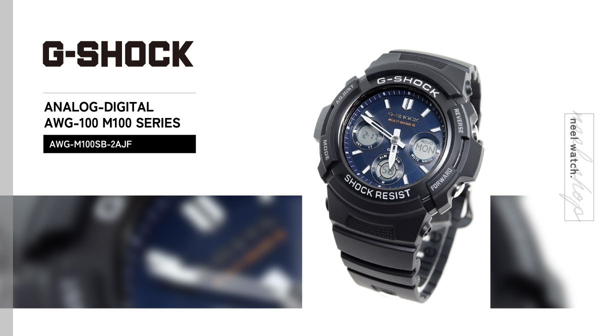 G-SHOCK Gショック 電波ソーラー 腕時計 メンズ 黒 ブラック AWG 