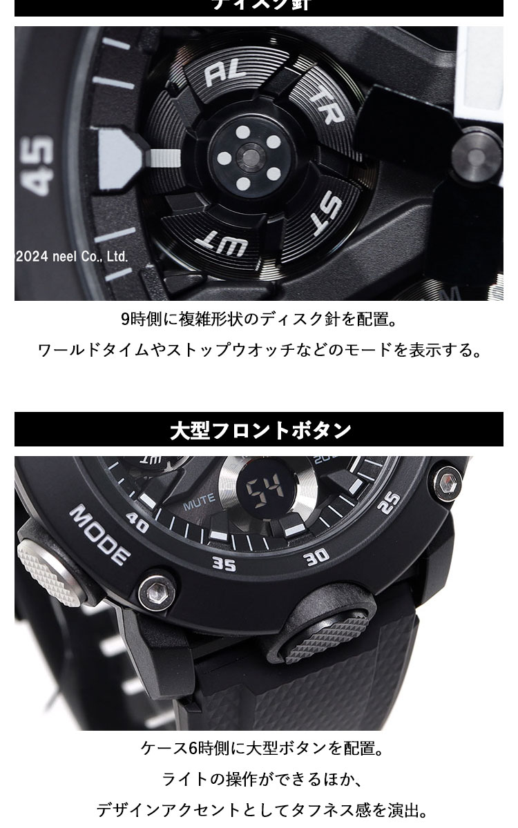 GA-2000S-1AJF メンズ ブラック G-SHOCK Gショック 腕時計 メンズ GA-2000S-1AJF ジーショック