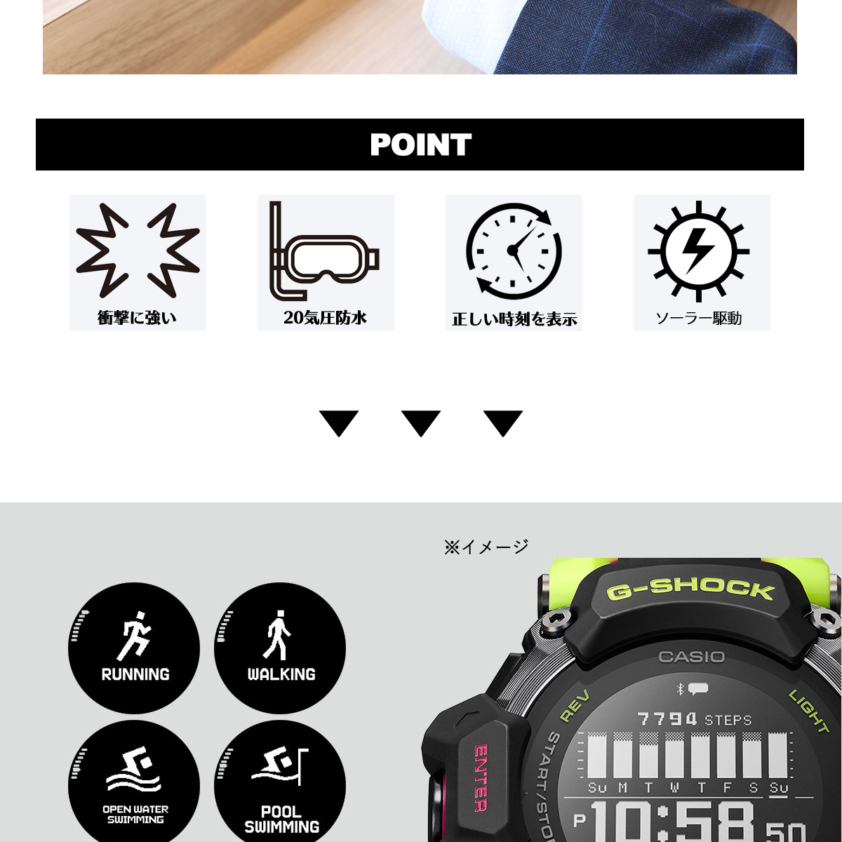 G-SQUAD Gショック ジースクワッド G-SHOCK 腕時計 メンズ GBD-H2000 
