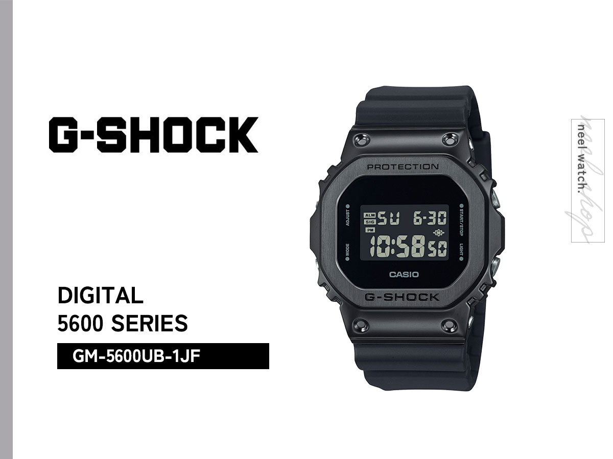 CASIO G-SHOCK GM-5600 デジタル腕時計 シルバー/ブラック GM-5600UG-9JF | CASIO