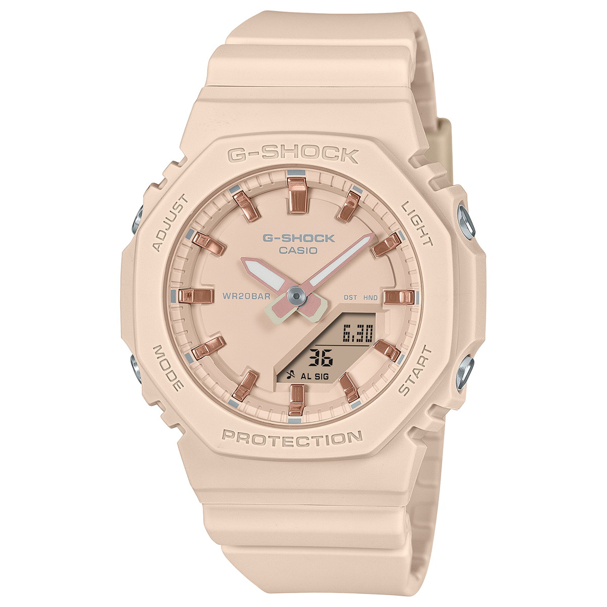 Gショック G-SHOCK アナデジ 腕時計 GMA-P2100M-4AJF ベージュピンク ジーショック | G-SHOCK | 12