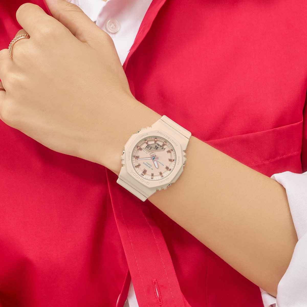 Gショック G-SHOCK アナデジ 腕時計 GMA-P2100M-4AJF ベージュピンク ジーショック | G-SHOCK | 13