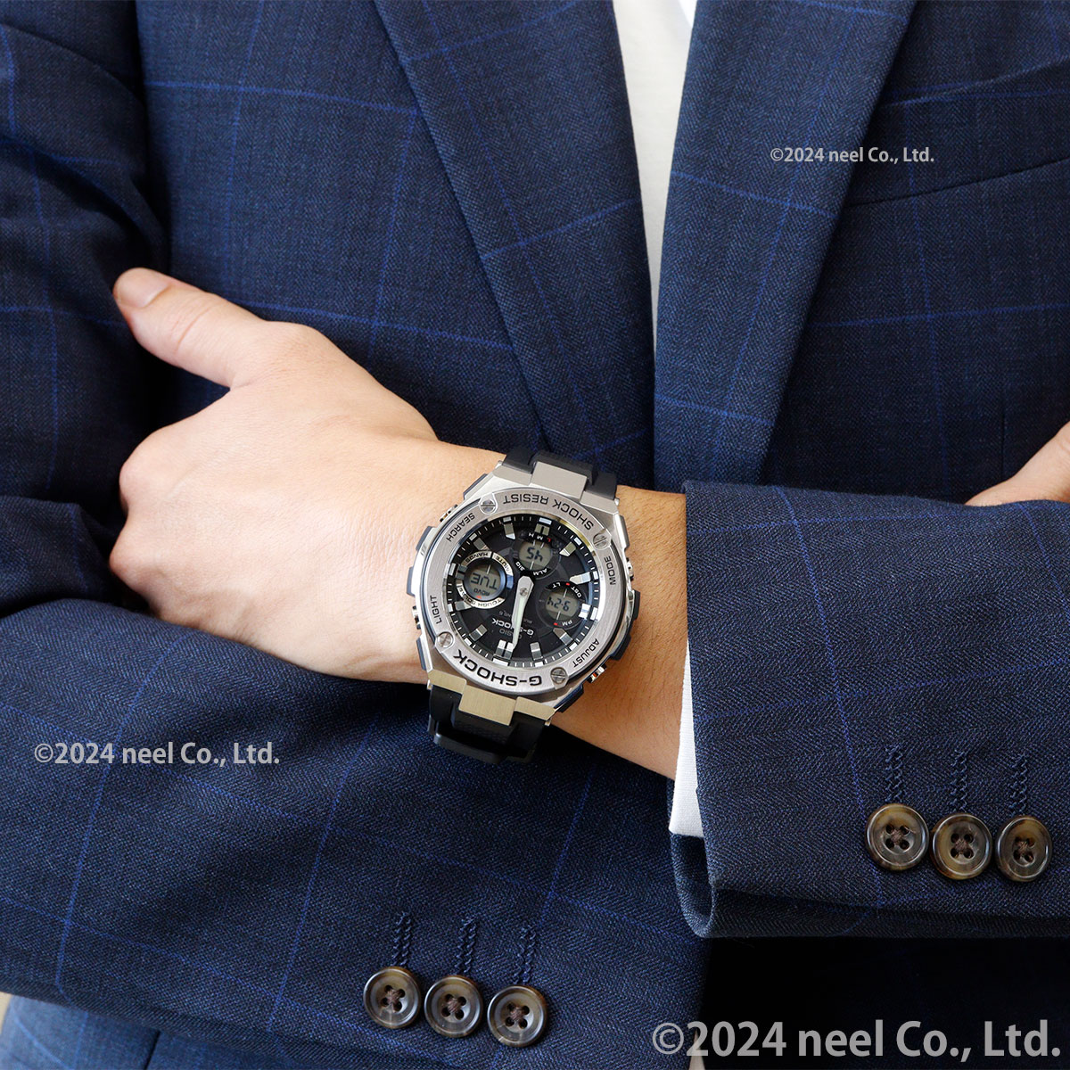 G-SHOCK Gショック Gスチール G-STEEL 電波ソーラー アナデジ 腕時計