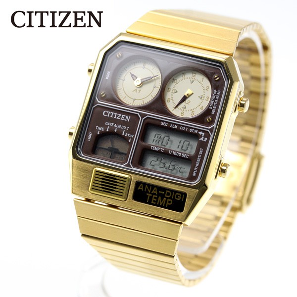 シチズン時計　アナデジテンプ シチズン アナデジ テンプ 復刻 限定モデル 温度計 時計 CITIZEN