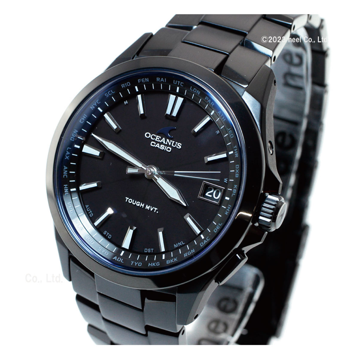 オシアナス OCW-S100B-1AJF 黒 ブラックモデル OCEANUS OCEANUS （豪華おまけ有） オシアナス 電波ソーラー 腕時計