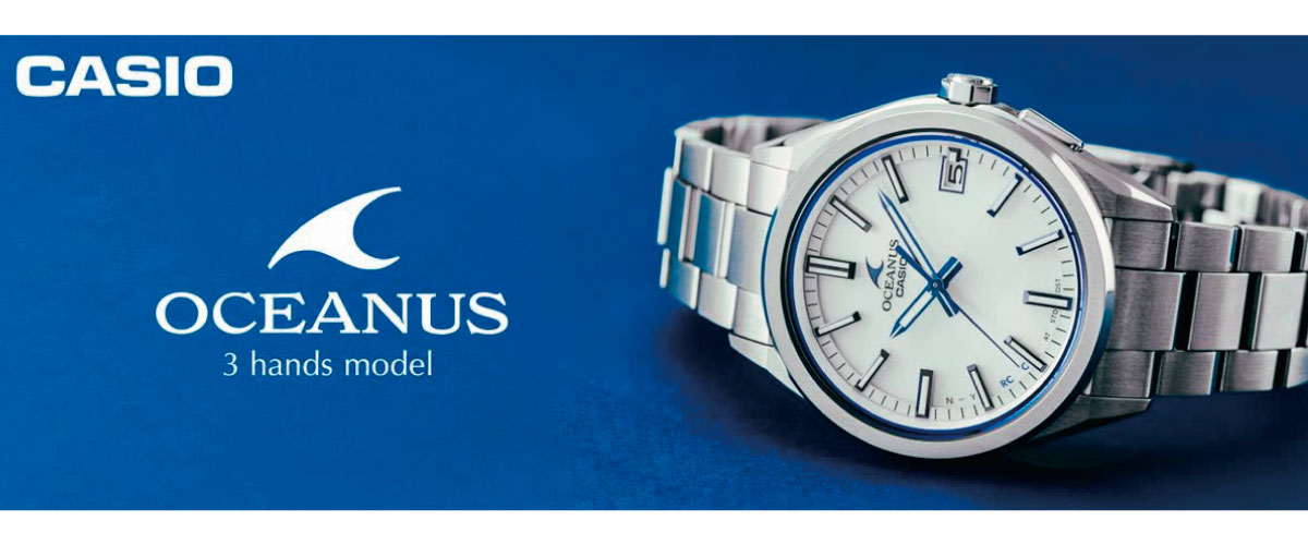 OCEANUSソーラー電波時計OCN-T2000-7AJF OCW-T200S-7AJF | CASIO