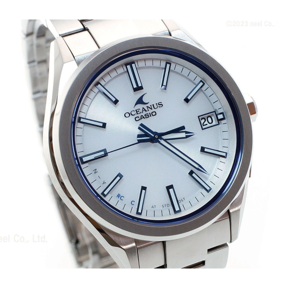 新品同様　オシアナス　OCW-T200S-7AJF　ホワイトパール文字盤 OCEANUS オシアナス 電波ソーラー 腕時計 メンズ OCW-T200S-7AJF