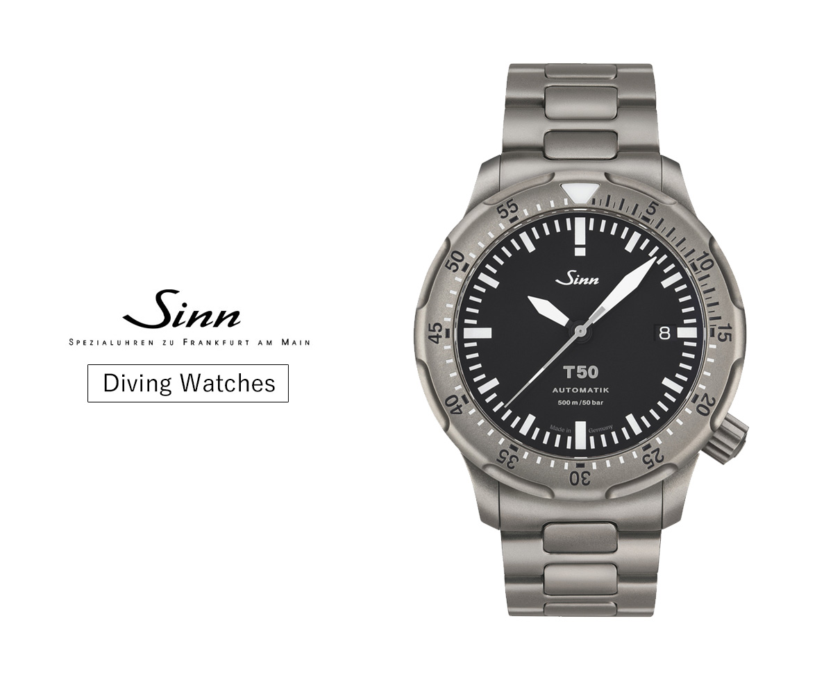Sinn（ジン） （豪華おまけ有） T50 自動巻 腕時計 メンズ ダイバーズ