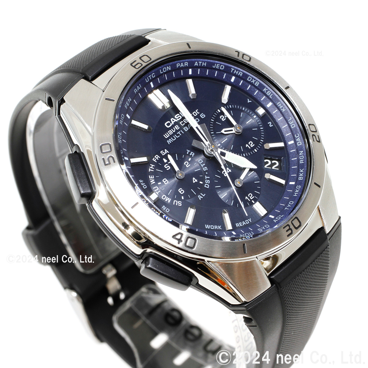 ★超神激熱★　超極上品　ソーラー・電波時計　CASIO-WVQ-M410 カシオ ソーラー電波時計WVQ－M410(ホワイト): メンズ