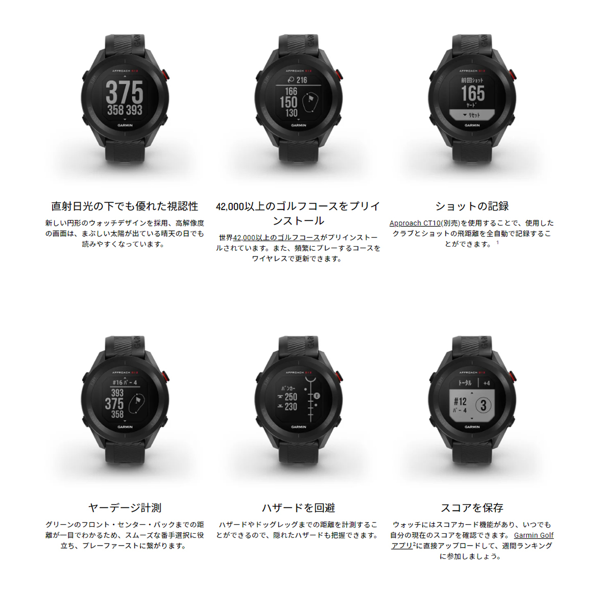 Approach ガーミン GARMIN S12 アプローチ ゴルフ GPS スマート