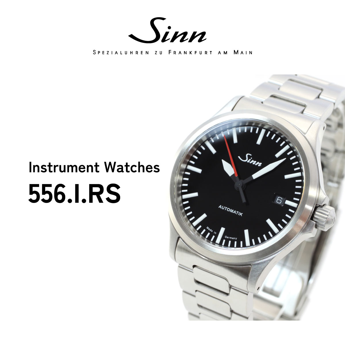 極美品　SINNパイロットウォッチ 556.I.RS 中古 2025年1月保証書 Sinn （豪華おまけ有） ジン 556.I.RS 自動巻 腕時計 メンズ