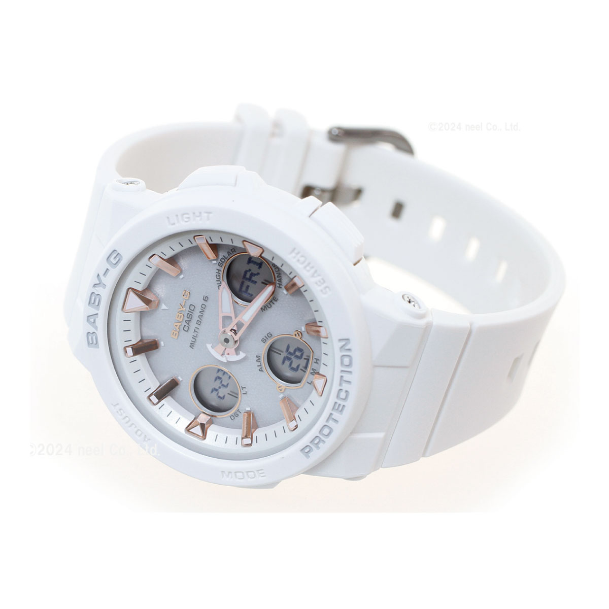 BABY-G ベビーG 時計 電波ソーラー ホワイト 白 カシオ babyg ネオン