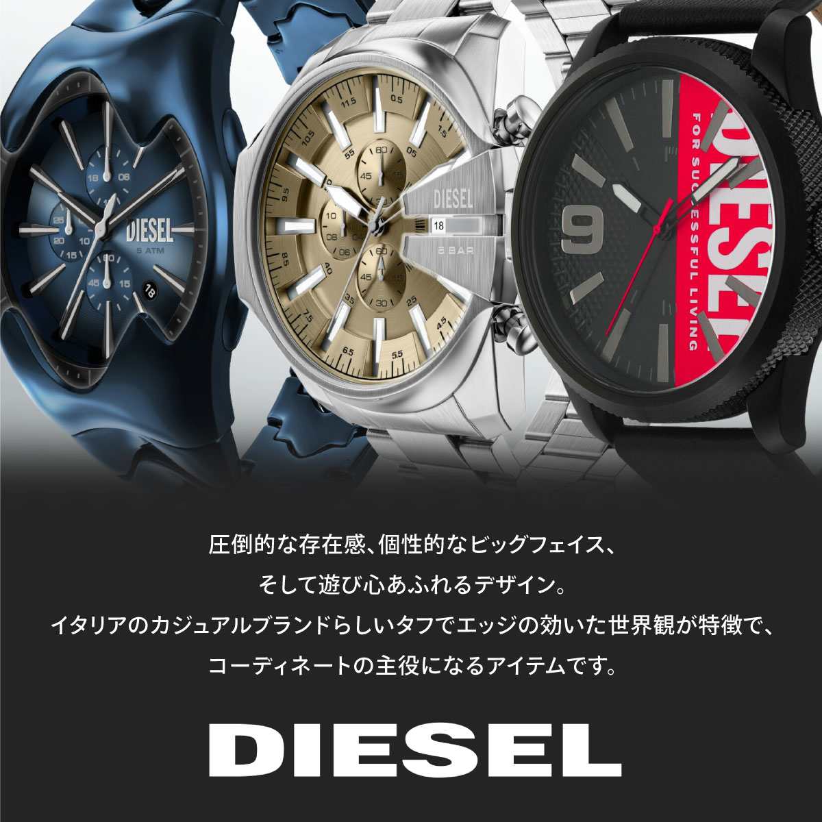 DIESEL（ディーゼル） 腕時計 メンズ クロノグラフ ステンレス DZ4283