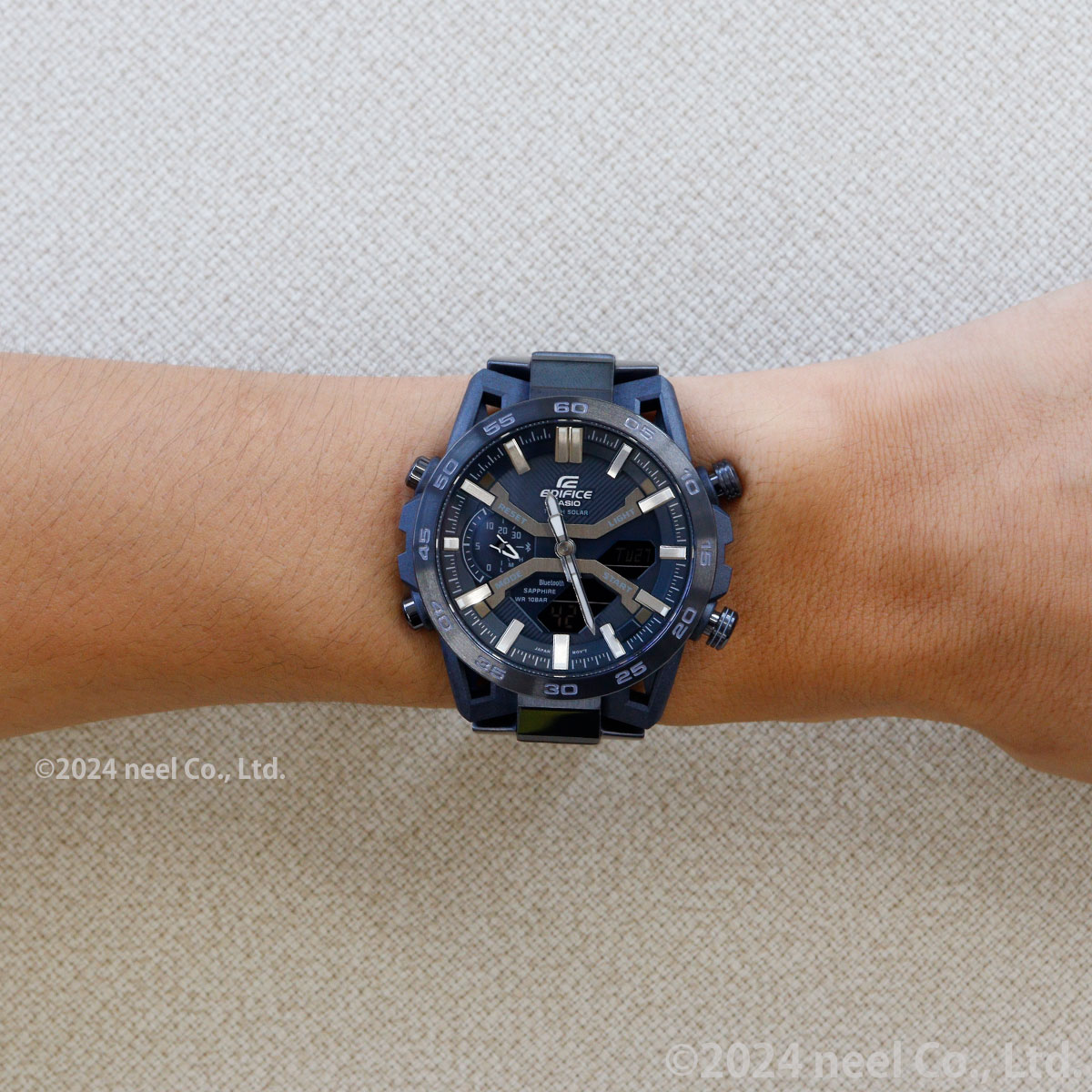 EDIFICE（CASIO） カシオ エディフィス ソーラー 腕時計 メンズ クロノ