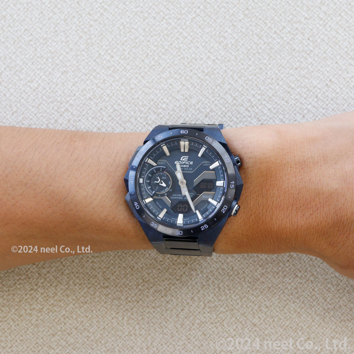 EDIFICE（CASIO） カシオ エディフィス ソーラー 腕時計 メンズ クロノ