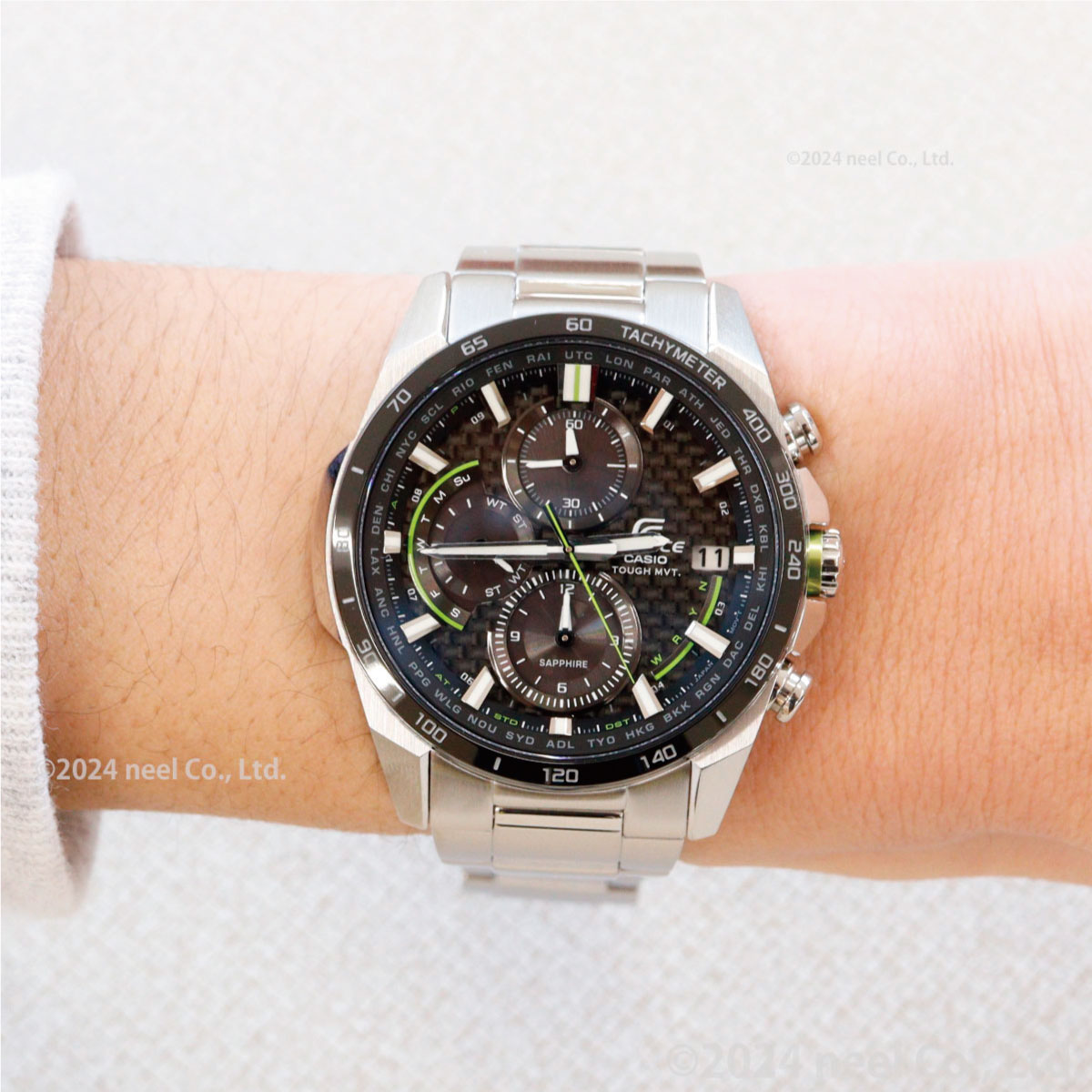 EDIFICE（CASIO） カシオ エディフィス 電波 ソーラー 腕時計 メンズ 