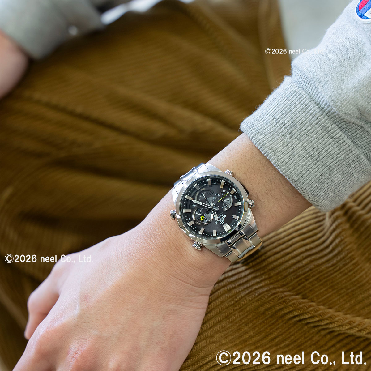 EDIFICE（CASIO） カシオ エディフィス 電波ソーラー 腕時計 メンズ