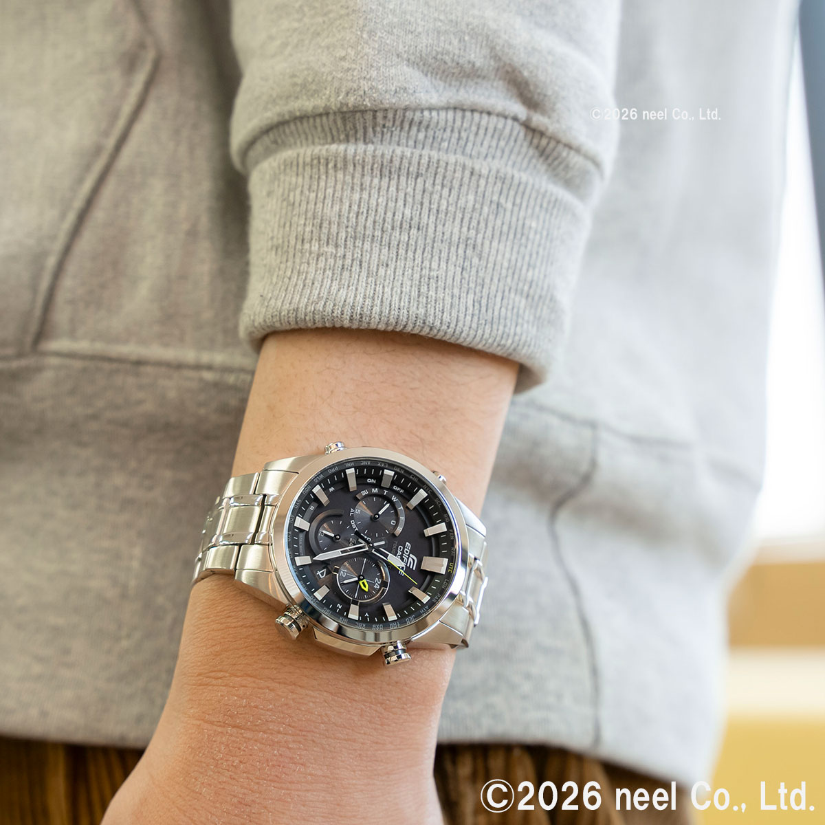 EDIFICE（CASIO） カシオ エディフィス 電波ソーラー 腕時計 メンズ