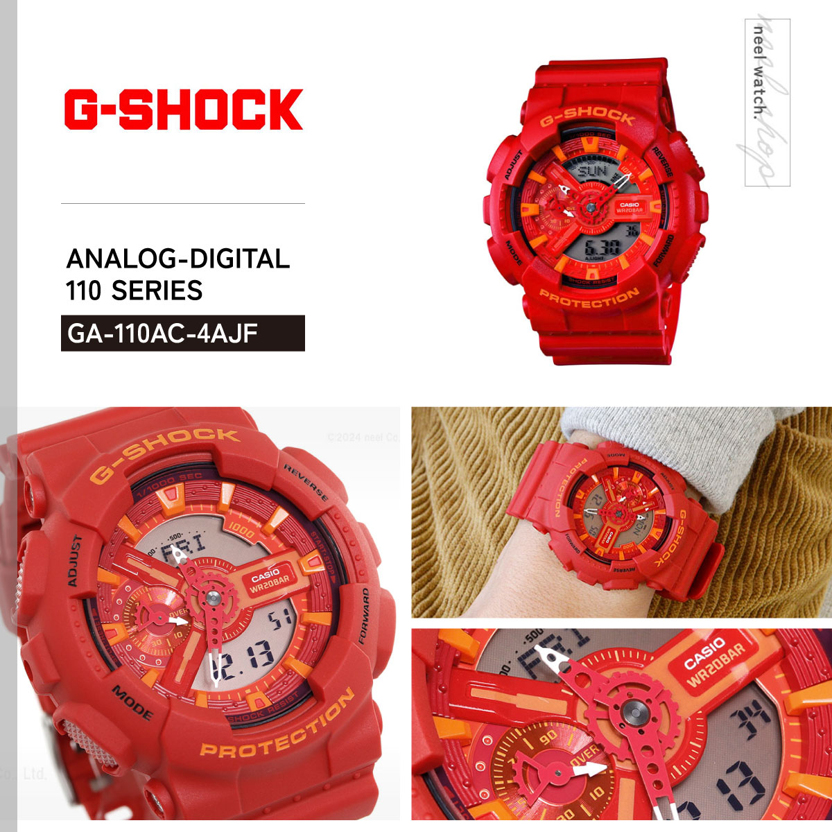 G-SHOCK カシオ Gショック 腕時計 メンズ GA-110AC-4AJF : neel