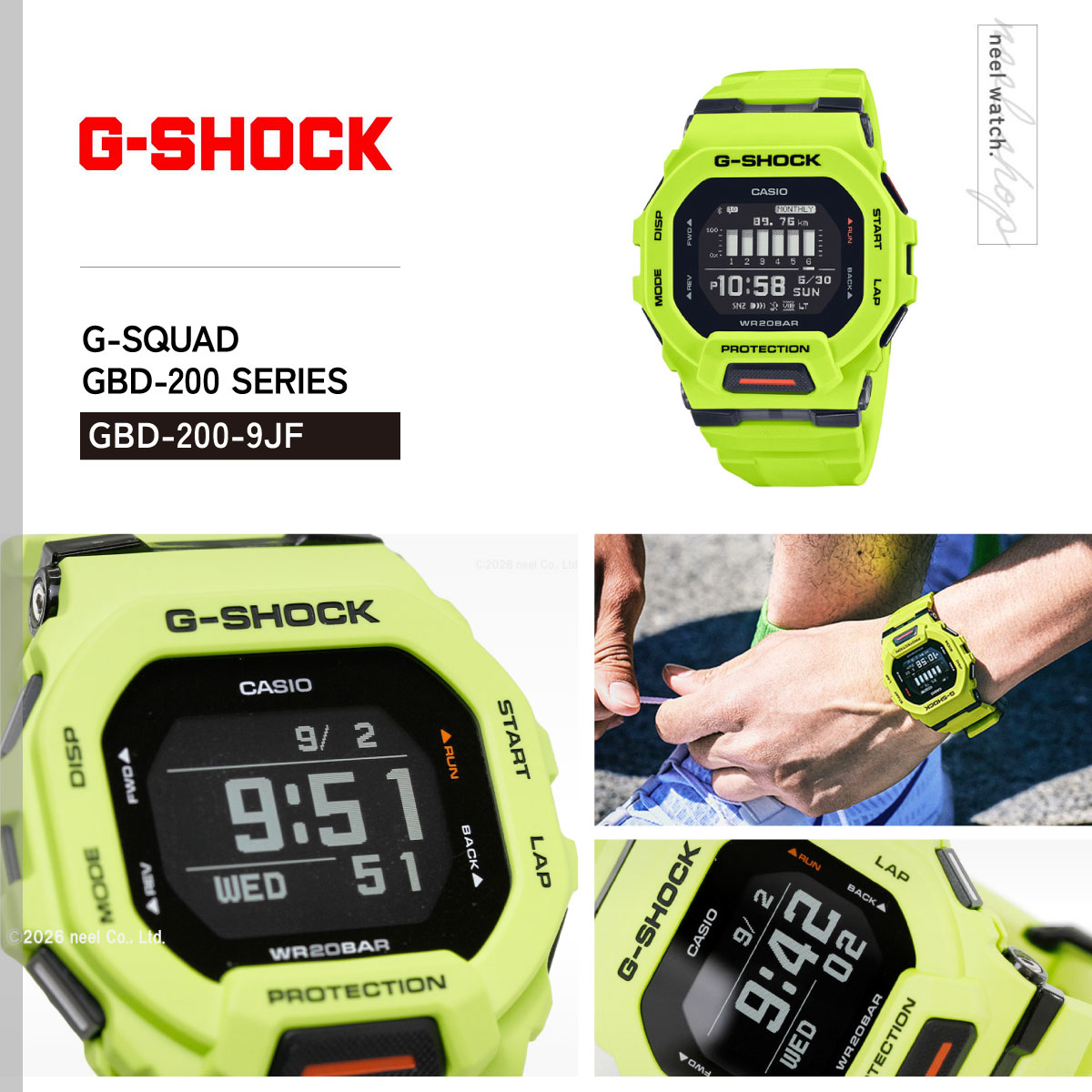 G-SQUAD Gショック ジースクワッド G-SHOCK 腕時計 メンズ GBD-200-9JF