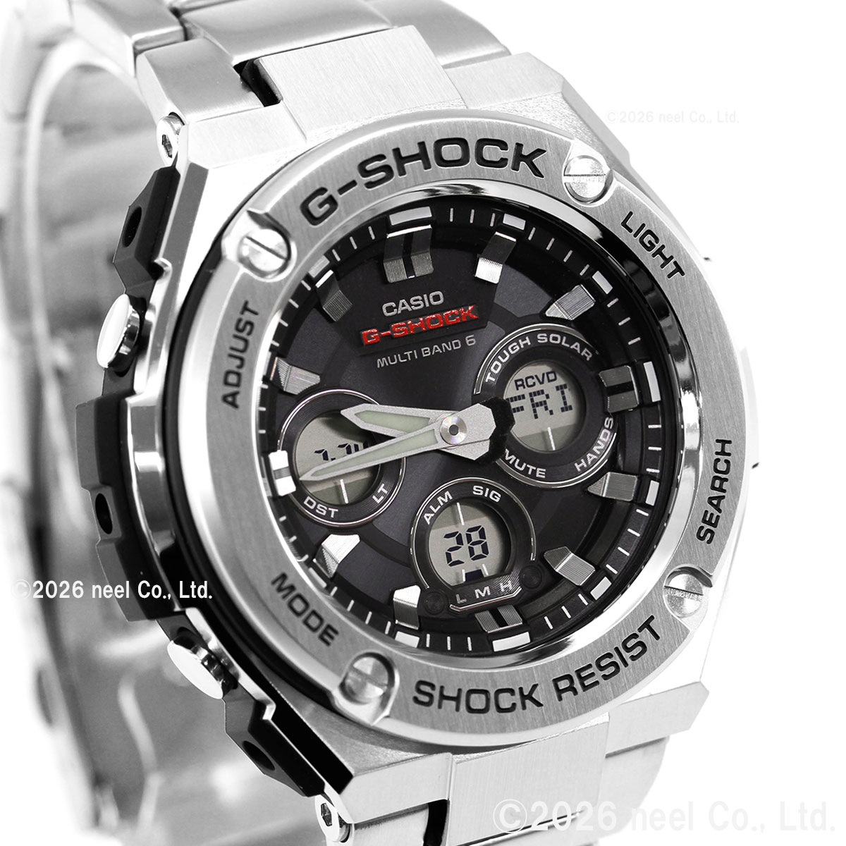G-STEEL Gショック Gスチール G-SHOCK 電波 ソーラー 腕時計 メンズ