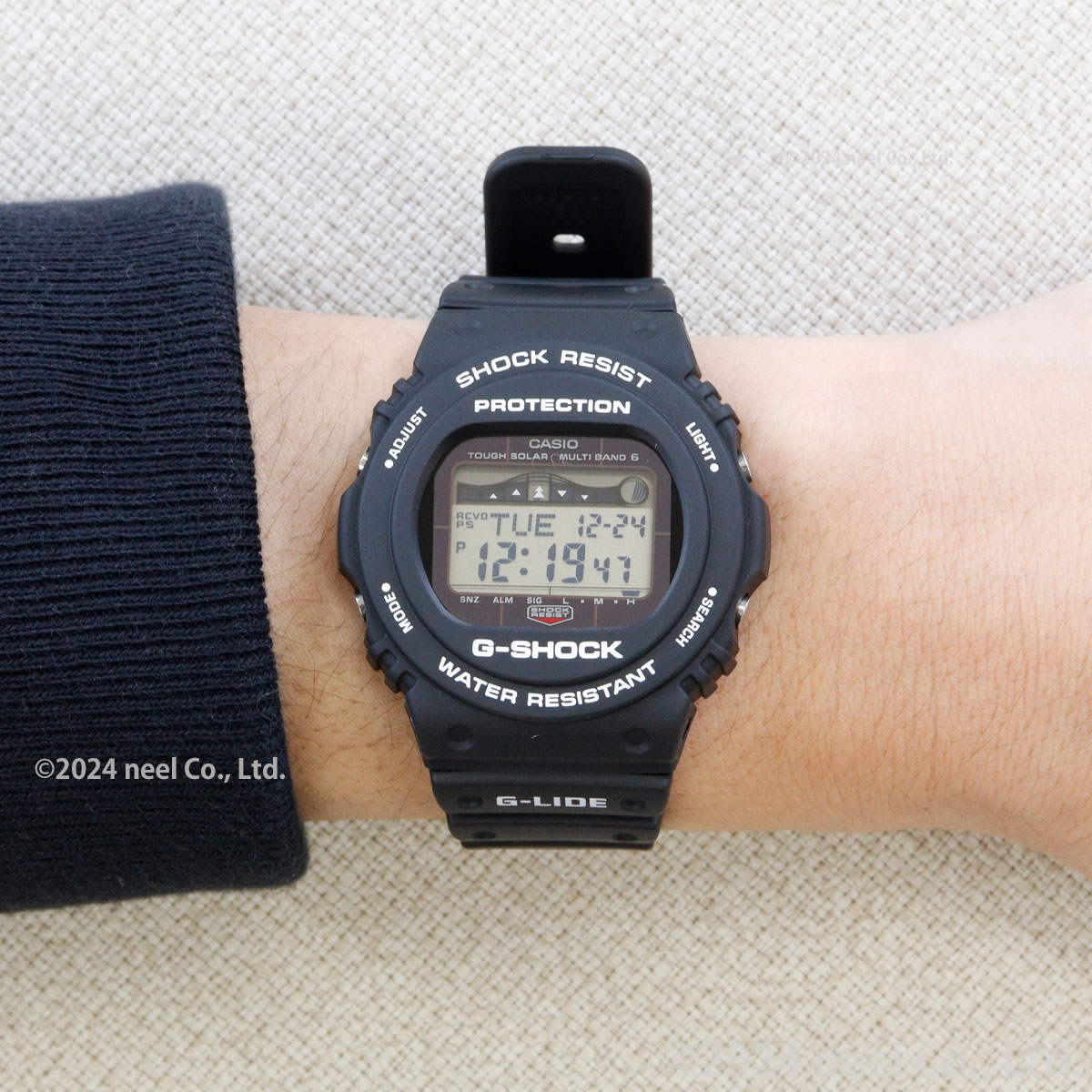 G-SHOCK Gショック Gライド G-LIDE 電波 ソーラー 腕時計 ブラック GWX
