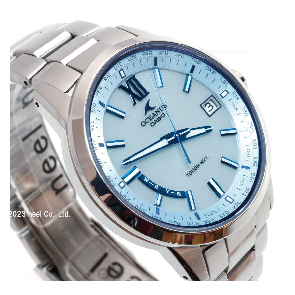 OCEANUS CASIO OCW-t150スーツに合う OCEANUS オシアナス 電波 ソーラー 腕時計 メンズ OCW-T150-2AJF