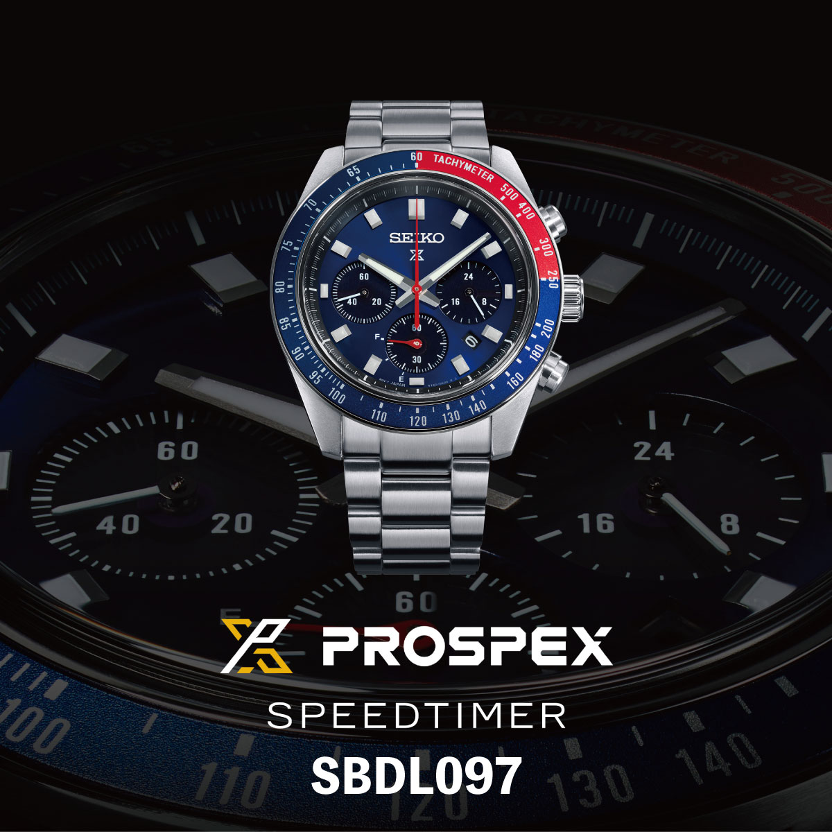 セイコー プロスペックス SBDL097 SPEEDTIMER スピードタイマー ソーラー クロノグラフ メンズ 腕時計 ペプシ 日本製 SEIKO  PROSPEX