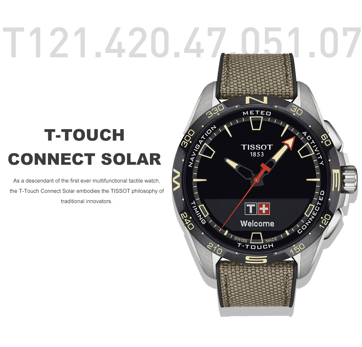 ティソ TISSOT T-タッチ コネクト ソーラー T121.420.47.051.07 腕時計