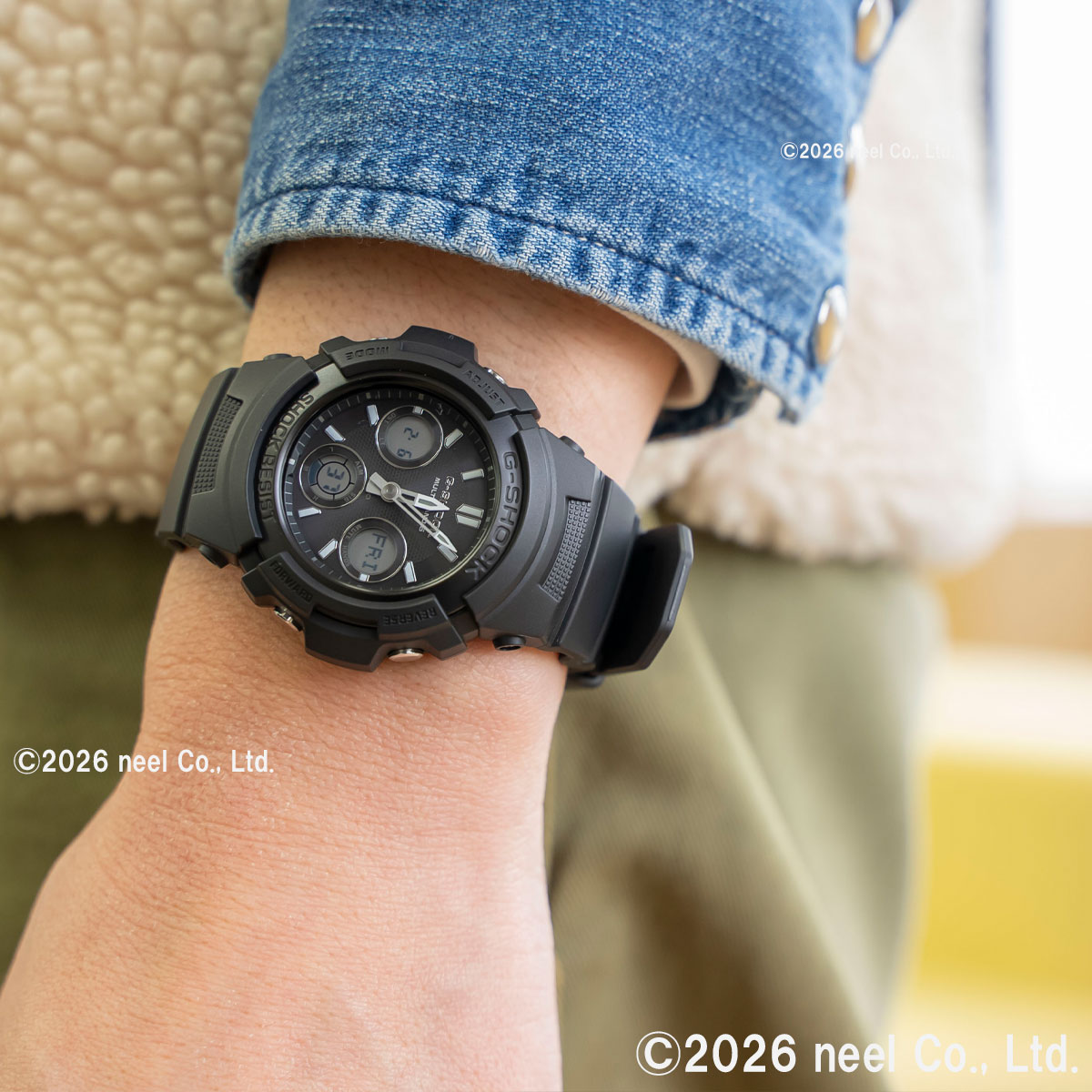 G-SHOCK AWG-M100B-1AJR ソーラー電波 G-SHOCK （豪華おまけ有） Gショック 電波 ソーラー 腕時計 AWG-M100FP