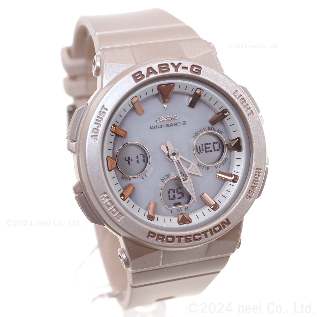 新品BABY-G ソーラー電波時計 BGA-2500-7AJF カシオ BABY-G BGA-2500-7AJF ソーラー電波時計 ホワイト 針