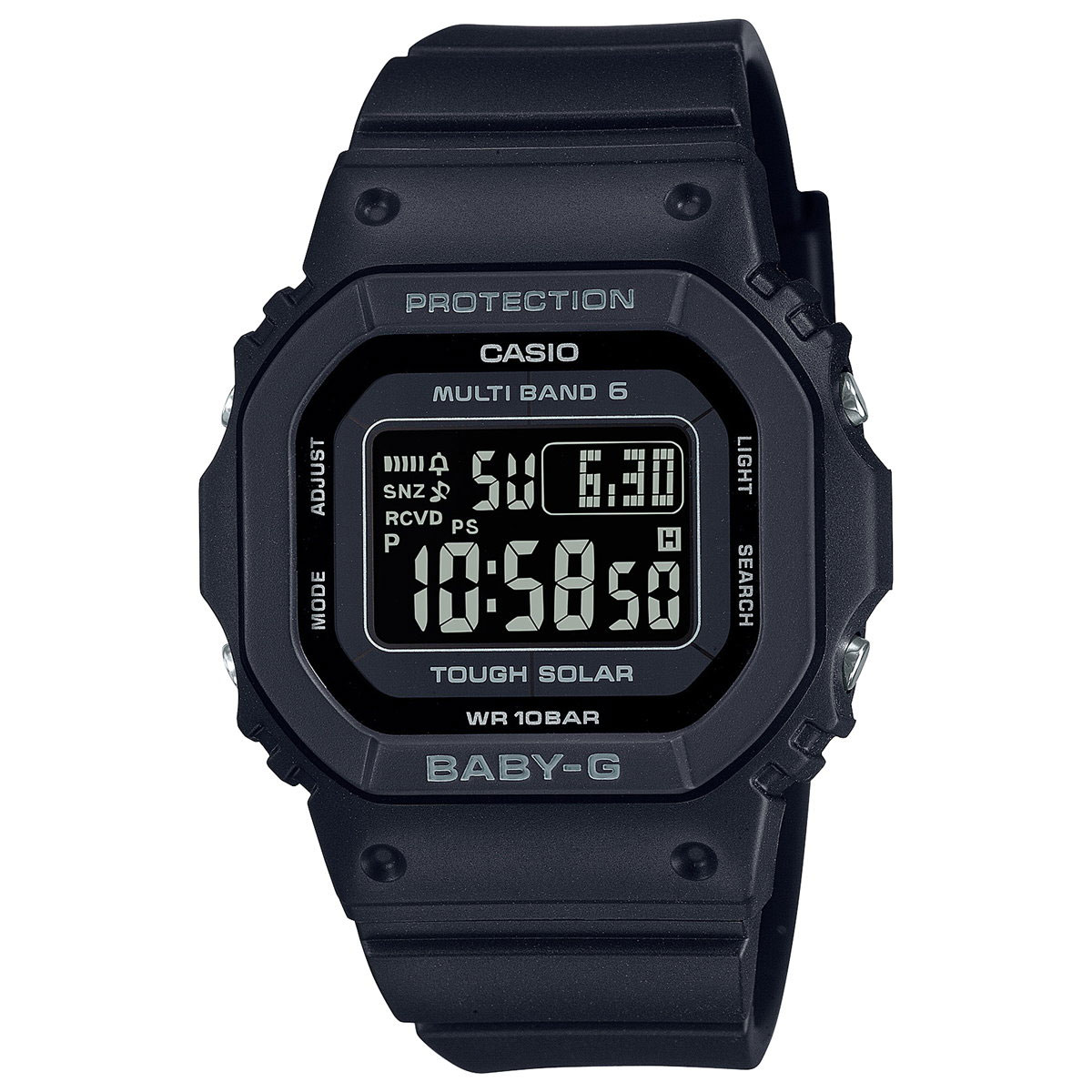 【さや】CASIO BABY-G BGD-5650 電波ソーラー 黒 BABY-G ベビーG 電波 ソーラー レディース 時計 カシオ babyg BGD-5650