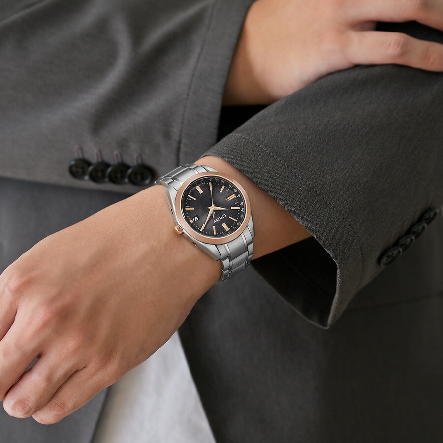 シチズンコレクション エコ ドライブ 電波時計 限定 メンズ CB0264-55E CITIZEN COLLECTION KIZASHI COLLECTIONの画像