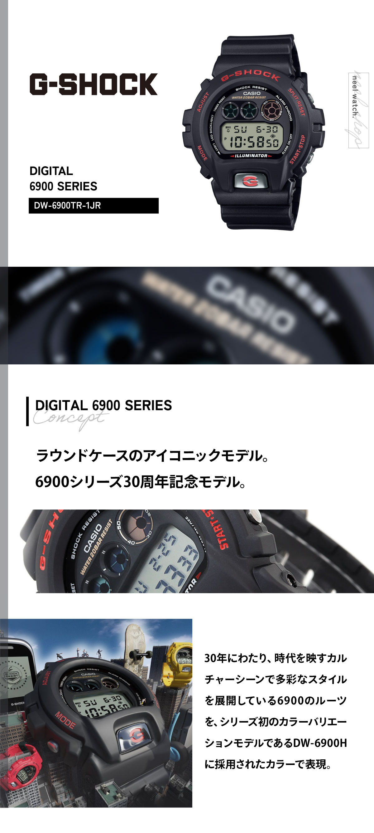 G-SHOCK Gショック 限定 腕時計 メンズ DW-6900TR-1JR DW-6900 30TH 