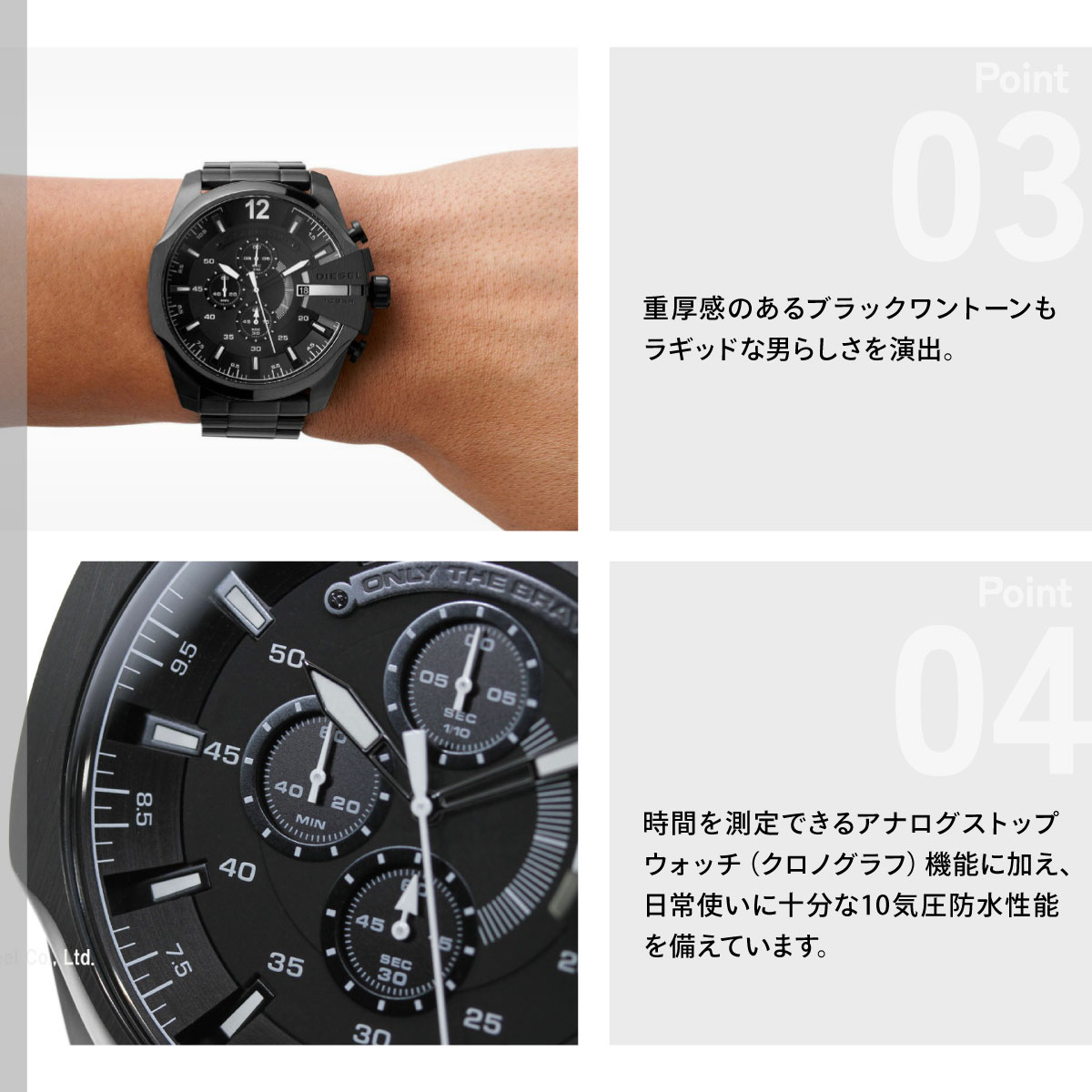 DIESEL（ディーゼル） 腕時計 メンズ クロノグラフ ステンレス DZ4283