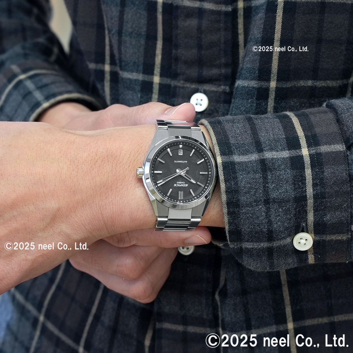 （保護フィルム付き）カシオ エディフィス 自動巻き 腕時計 メンズ EFK-100YCD-1AJF CASIO EDIFICEの画像