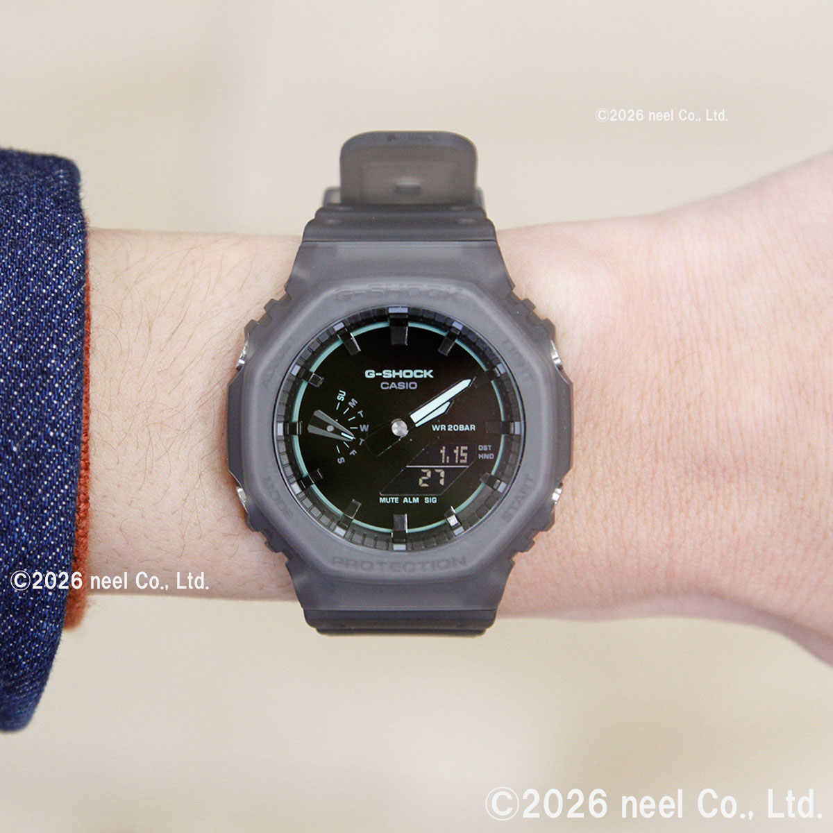 時計 G-SHOCK GA-2100K-1AJF Gショック】SMOKE LIGHT / 2100シリーズ / GA-2100K-1AJF / Gショック