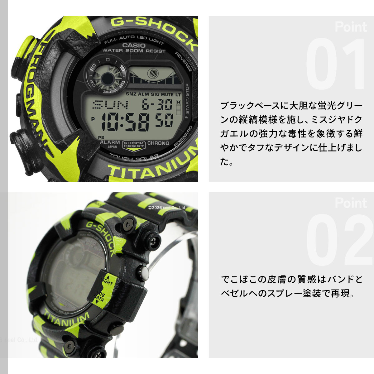 【未使用級・極美品】G-SHOCK FROGMAN フロッグマン DW8200 G-SHOCK 電池交換済プレミア商品・保証なし・外装＆BOX訳あり G