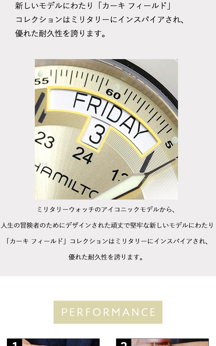ハミルトン カーキ フィールドキング自動巻き 40mm H64455523 ハミルトン HAMILTON カーキ フィールド キング H64455533