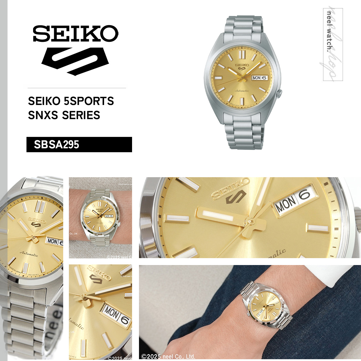 稼働 セイコー5 デイデイト ゴールド文字盤 コンビカラー 36mm 自動巻 SEIKO セイコー5 自動巻き デイデイト ゴールド メンズ 腕時計 管S13